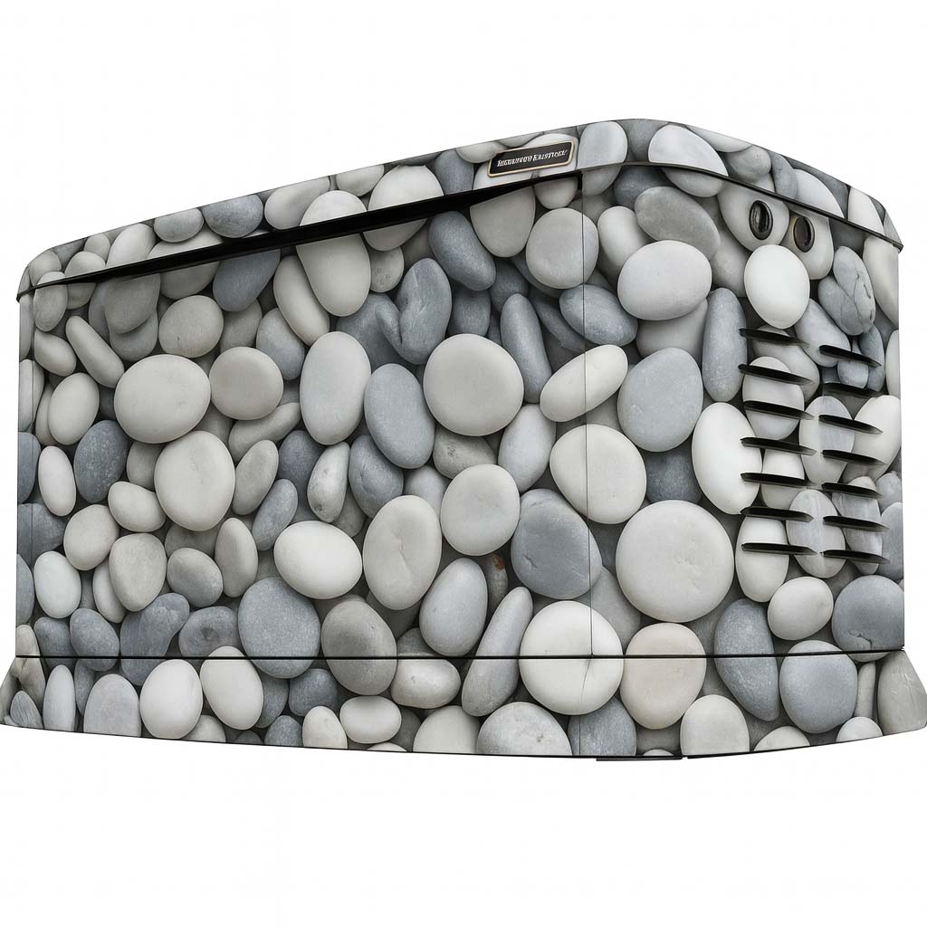 Pebbles (White / Grey) shown on a Guardian generator